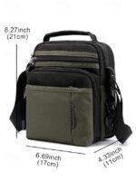Men's Water-Resistant Nylon Crossbody Messenger Bag – - Image 9
