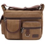 Men's Multi-Pocket Canvas Crossbody Messenger Bag – - Image 17