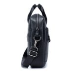 Premium Brown Leather Briefcase - Elegant Business Laptop Bag - Image 13