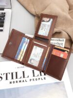 Men's Premium Leather Wallet – RFID Blocking, Multiple