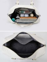 Women's Polyester Quilted Duffel Bag Set, Multiple Colors, - Image 9