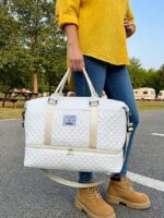 Women's Polyester Quilted Duffel Bag Set, Multiple Colors, - Image 4