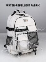 Unisex Waterproof School Backpack with Multi-Pocket Design and - Image 3