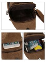 Men's Canvas Sling Bag - Durable Crossbody Shoulder - Image 6