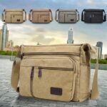 Men's Vintage Canvas Crossbody Messenger Bag –