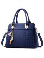 30Pcs Women's Faux Leather Handbag with Tassel Charm and Textured - Image 14