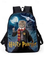 Kids' 3-Piece Wizard Cat Backpack Set – Fantasy Cat Print - Image 15