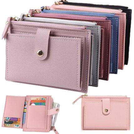 220Pcs Women's Wallet Credit Card Holder Wallet PU Leather Daily