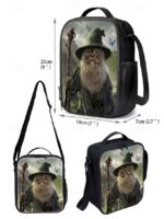 Kids' 3-Piece Wizard Cat Backpack Set – Fantasy Cat Print - Image 11