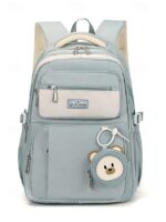 Teen Waterproof Backpack with Trolley Sleeve – Multi-Pocket - Image 14