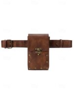 35Pcs Women's Bohemian Faux Leather Western Waist Bag with - Image 6