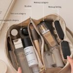 Women's Handbag Makeup Bag Cosmetic Bag PU Leather Travel - Image 4