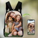 Custom Photo Backpack – Personalized School Bag with Family - Image 6
