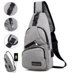 Men's Crossbody Sling Bag with USB Charging Port - Ideal