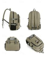 Men's Large Capacity Canvas Backpack – Vintage Style - Image 8