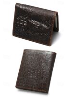 Men's Genuine Leather Wallet with Crocodile Head Design – - Image 4