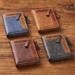 Men's Faux Leather Wallet - Large Capacity, Multiple