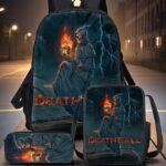 Men's Grim Reaper 3-Piece Backpack Set with Grim Reaper