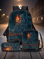 Men's Grim Reaper 3-Piece Backpack Set with Grim Reaper