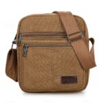 Men's Canvas Crossbody Bag, Multiple Colors, Durable