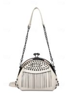 Women's Large Capacity Faux Leather Fringe Crossbody Bag - Image 16