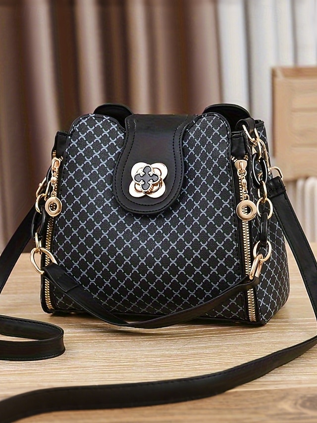 jiewgn1767697717912 Women's PU Leather Shoulder Bag, Multi-color, Versatile - Image 1