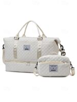 Women's Polyester Quilted Duffel Bag Set, Multiple Colors, - Image 15