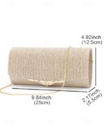 20PCS Elegant Gold Glitter Evening Clutch - Women's Party Handbag - Image 8