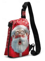Men's Christmas Sling Bag - Multiple Fun Patterns, Santa, - Image 12