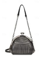 Women's Large Capacity Faux Leather Fringe Crossbody Bag - Image 2
