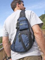 Men's Waterproof Nylon Sling Bag Crossbody Bag – - Image 3