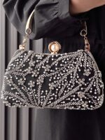 Women's Polyester Clutch Bag with Sequin and Bead - Image 4