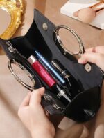 Glamorous Gold Crystal Evening Clutch with Round Handle – - Image 6