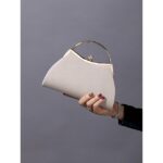 Women's Navy Blue Evening Clutch – Elegant Pleated Velvet - Image 9