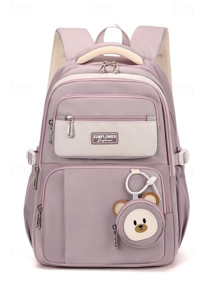 Teen Waterproof Backpack with Trolley Sleeve – Multi-Pocket