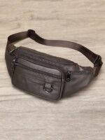 Men's Vintage Leather Sling Bag Fanny pack– Crossbody - Image 12