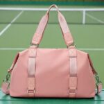 Women's Fashion Pink Nylon Duffel Bag - Multifunctional