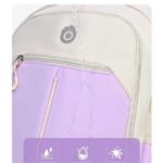 Girls' Pink and White School Backpack with Cute Cartoon - Image 8