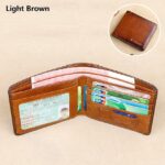 Men's RFID Blocking Bifold Wallet, Genuine Leather Slim - Image 9