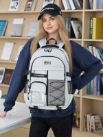 Unisex Waterproof School Backpack with Multi-Pocket Design and - Image 2