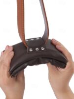 Men's Faux Leather Belted Mobile Waist Bag with Secure Lock - Image 4