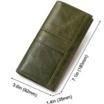 Women's Vintage Red Leather RFID-Blocking Wallet - - Image 6