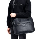 Premium Brown Leather Briefcase - Elegant Business Laptop Bag - Image 15