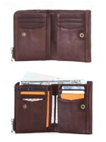 Men's RFID Blocking Cowhide Leather Bifold Wallet with - Image 8