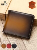 Men's RFID Blocking Genuine Leather Wallet – Slim Bifold - Image 2