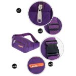 Black Waterproof Waist Bag – Multi-Pocket Fanny Pack for - Image 5