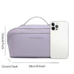 Women's Handbag Makeup Bag Cosmetic Bag PU Leather Travel - Image 3