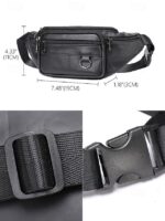 Men's Vintage Leather Sling Bag Fanny pack– Crossbody - Image 10