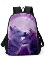 Men's 3-Piece Wolf Design Backpack Set - Durable, Trendy - Image 15