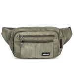 Men's Black Nylon Travel Fanny Pack, Multi - Pocket Waist - Image 11